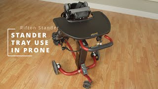 Using the Rifton Stander tray in the prone position [upl. by Suzi]