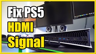 How to Fix PS5 HDMI Port Not Working amp No Signal Black Screen Fast Method [upl. by Aileno]