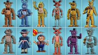 All Animatronics amp Secrets Characters  Five Nights at Freddys Movie 2024 [upl. by Eniruam908]