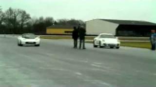 Tesla Roadster Sport VS Porsche 911 turbo Motorsport [upl. by Atibat923]