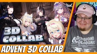 Im Become Pokey  Hololive Advent 3D Collab REACTION [upl. by Ymiaj]