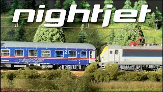 Nightjet Brussels ViennaInnsbruck  N SCALE [upl. by Sandell370]