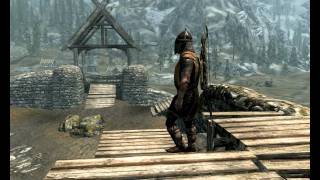 Skyrim Archery Ultra Long Range Shot At Draw Distance Limit [upl. by Seymour]