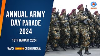 Annual Army Day Parade 2024  15th January 2024 [upl. by Ahkihs186]