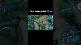 New Ling Combo 🗣️🔥 ling mobilelegends mlbb [upl. by Tanah]