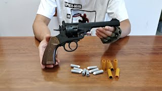 Webley MK VI Revolver Soft Bullet Toy Gun Unboxing 2022 [upl. by Powers]