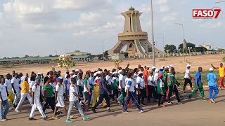 La grande chancellerie des ordres burkinabè marche pour la cohésion sociale [upl. by Idolla]