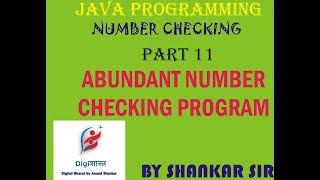 Abundant Number Checking Program [upl. by Gurtner]