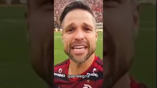 DIEGO RIBAS COMEMORANDO O TÍTULO DA LIBERTADORES PELO FLAMENGO [upl. by Aneej]