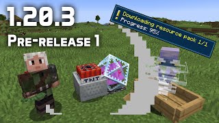 News in Minecraft 1203 Prerelease 1 Short Grass amp Better Pack Downloads [upl. by Salem876]