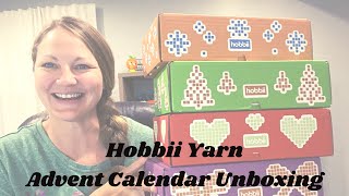 Unboxing the 2022 Hobbii Advent Calendar for Knitters [upl. by Anayek]