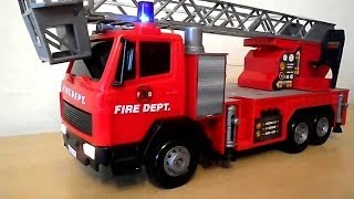 AMAZING DICKIE TOYS LARGE FIRE ENGINE TOY WITH LIGHTS AND SOUNDS [upl. by Nomzaj]