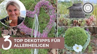 DIY  NATÜRLICHE amp BESONDERE GRABDEKORATION  MEINE 3 TOP TIPPS [upl. by Epifano]