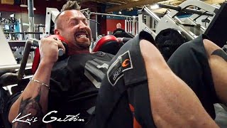 Intense HighRep Leg Workout  Kris Gethins 6Month MuscleBuilding Comeback [upl. by Lalaj]