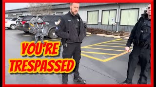 Moronic Loser of a Frauditor Gets Trespassed From An Illinois DCFS Building [upl. by Cindelyn]