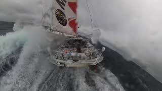 Vendée Globe 2020  Unbelievable images from Isabelle Joschke in the Pacific Ocean [upl. by Endys111]