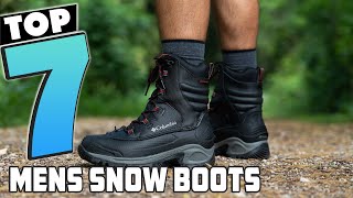 Best Mens Snow Boots Warm and Waterproof Winter Shoes [upl. by Esirehc891]