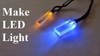 Make a LED Car Light Plexiglass Wire a LED 12V Tips and Tricks [upl. by Kerrison]