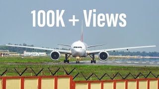 Emirates Boeing 777300ER takeoff from Trivandrum Intl Airport HD [upl. by Biamonte]