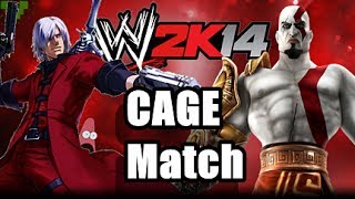 WWE2k14 Restart Wrestling Cage Match W Commentary  KRATOS SAID NO [upl. by Nyrmac44]