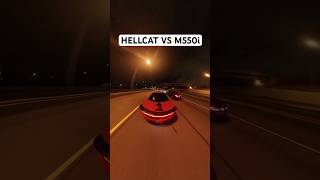 BMW M550i vs HELLCAT REDEYE m3 m8 m5 srt dodge shorts [upl. by Enyrat655]