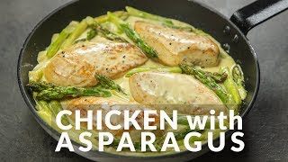 Creamy Chicken with Asparagus  Food Channel L Recipes [upl. by Keheley649]