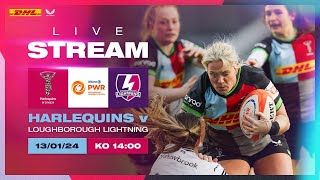 Live Allianz Premiership Womens Rugby Harlequins Women v Loughborough Lightning [upl. by Kolnos]