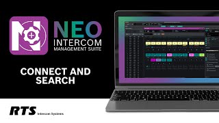 RTS NEO Intercom Management Suite software  Connect and Search [upl. by Analli]