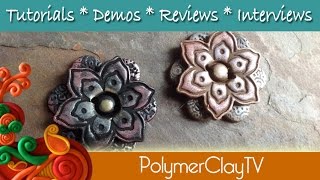 How to make Polymer Clay Buttons the easy way [upl. by Launce]