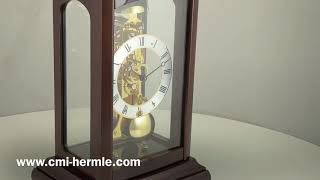 W22957Q30791 Hermle quotWinchesterquot Skeleton Table Clock [upl. by Nudnarb253]