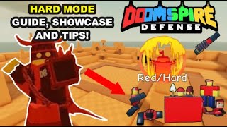 HARD MODE GUIDE REVIEW AND SHOWCASE  DOOMSPIRE DEFENSE [upl. by Zakarias623]