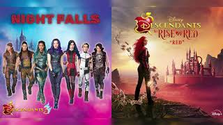 RedNight Falls Mashup  Descendants The Rise of Red  Descendants 3 [upl. by Brownson926]