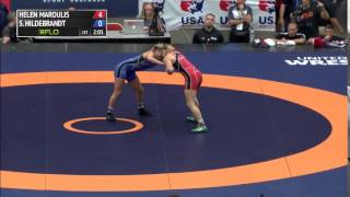 55kg s Sarah Hildebrandt New York AC vs Helen Maroulis Sunkist Kids [upl. by Diley12]