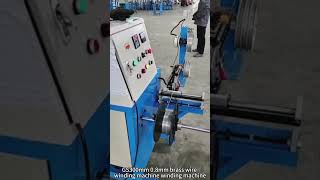 machineGS300mm copper wire coil winding machine with straightening and straightening wire factory [upl. by Esilana495]