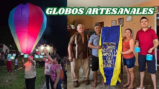 Cómo se elaboran los globos artesanales Globos de cantoya  Germán Várguez [upl. by Surtimed]