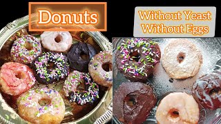 DONUTS🍩Without Yeast Without EggsSIMPLE RECIPES MY WAY  Donuts recipe bina yeast aur eggs [upl. by Veronique]