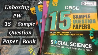 Unboxing PW 15 sample question paper bookAre they helpfulSIMRAN [upl. by Hsemin]