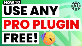 How I Use All WordPress PRO Plugins Absolutely FREE  No Kidding [upl. by Asilrak260]