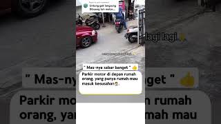 Untung gak dibuang tuh motor funnyvideo parkirliar [upl. by Rimidalg619]