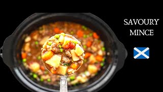 Slow Cooker Savoury Mince  Crockpot Minced beef amp potato recipe [upl. by Sacci444]