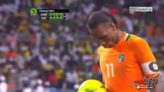 Africa Cup of Nations 2012 Zambiabeats Ivory Coast penalty [upl. by Hareemas]