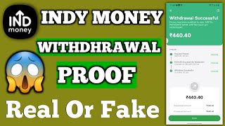 Ind money Withdhrawal Proof  Indmoney App Real Or Fake indmoneyapp [upl. by Phelips]