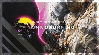 Technosurfing 512b  AESTHETIC climbing multiple angles  Sport Climbing Rumney NH [upl. by Ybreh]