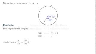 Trigonometria  Exercício 43 a da Aula 4 O radiano [upl. by Rolyat465]