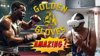 Amazing Boxing game in VR  Golden Gloves Boxing Meta Quest 3 Hindi gameplay India [upl. by Aggri]