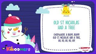 Old St Nicholas Had A Tree Christmas Lyric Video  The Kiboomers Preschool Songs amp Nursery Rhymes [upl. by Gniliem]