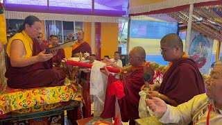 Offering Mandala To Guru On Chokyithukthik Wang By Shingdup Rinpoche rinchenvlog [upl. by Gilliette]