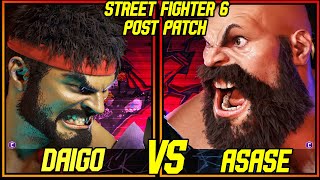 SF6 ▰ DAIGO  RYU  VS ASASE  ZANGIEF  ▰ STREET FIGHTER 6 [upl. by Phiona709]