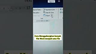 Cara Menggabungkan Banyak File Word Menjadi Satu File Document [upl. by Spragens980]