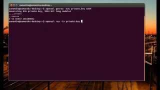 Ubuntu Linux  How to generate private and public key using OpenSSL [upl. by Aitetel683]